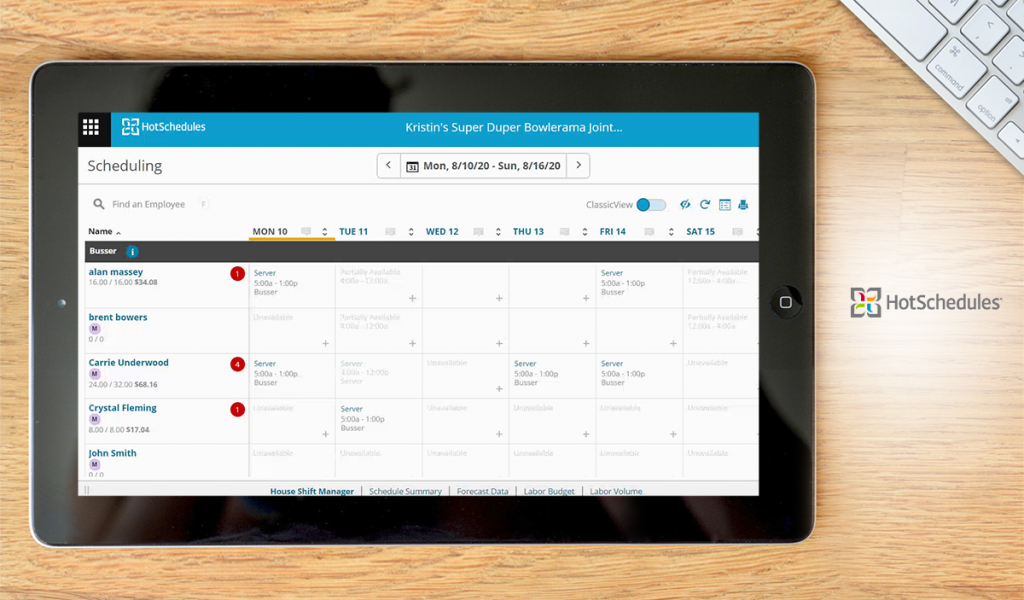 hotschedules-dashboard