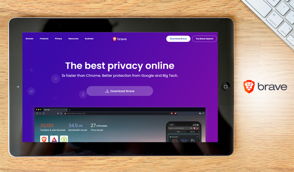 Brave Browser dashboard