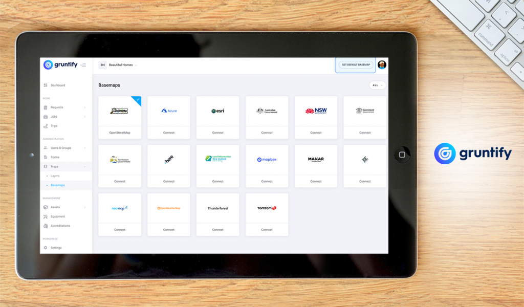 Gruntify dashboard