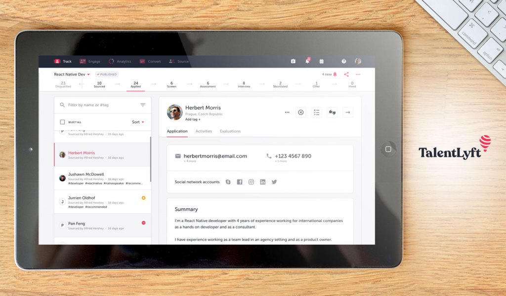 TalentLyft dashboard