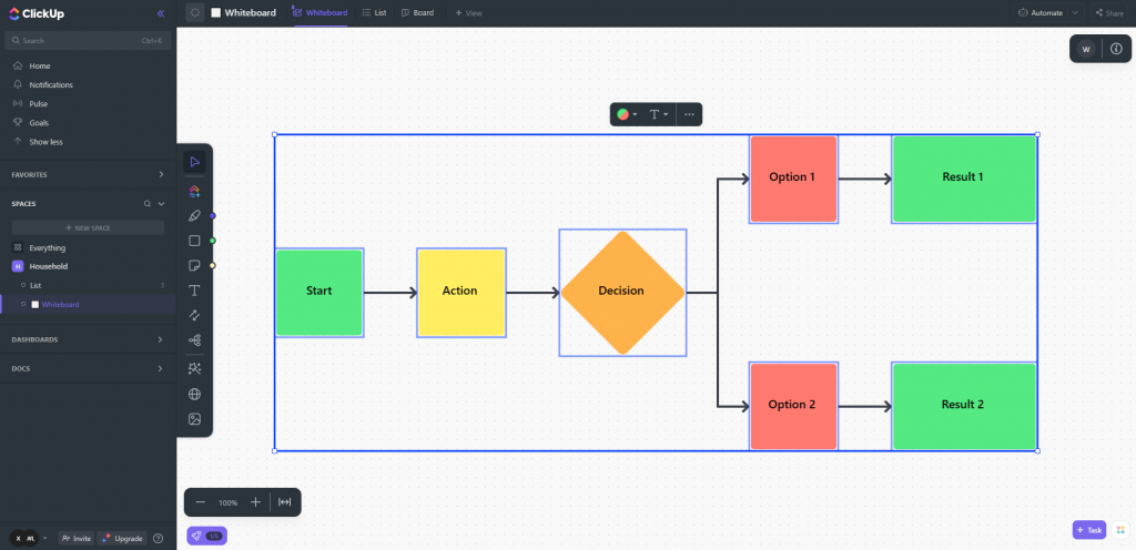 ClickUp Whiteboard