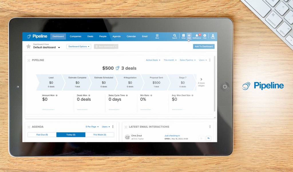 PipelineCRM dashboard