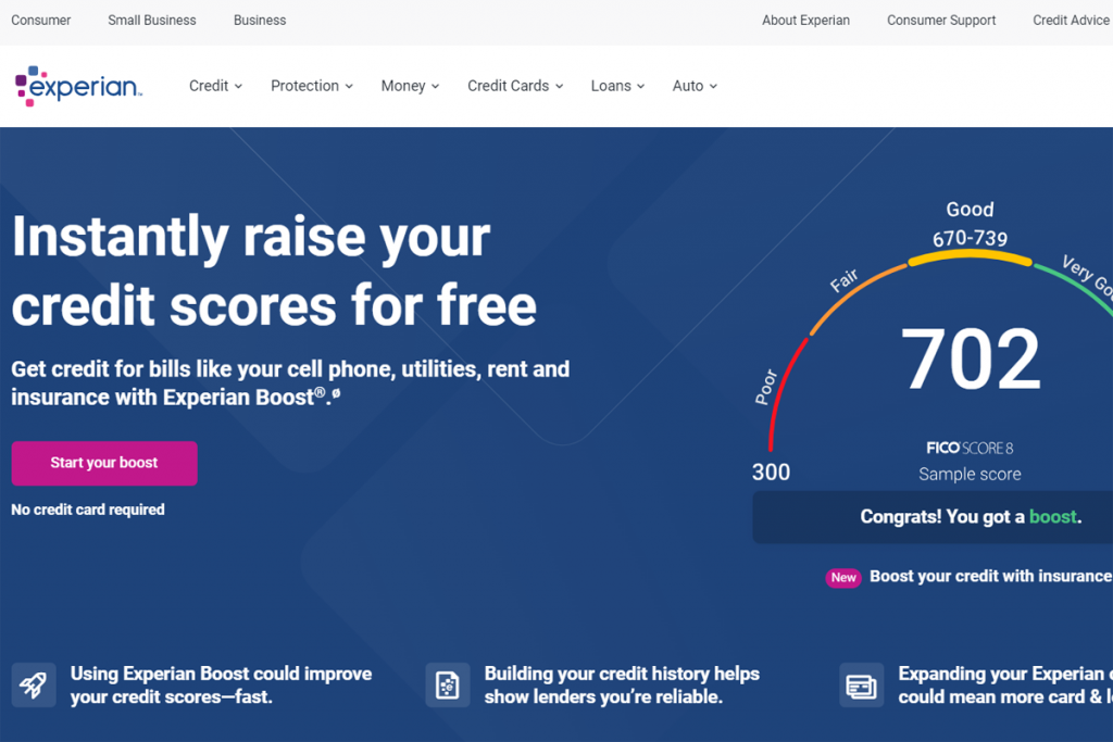 Experian-Credit-Boost-homepage
