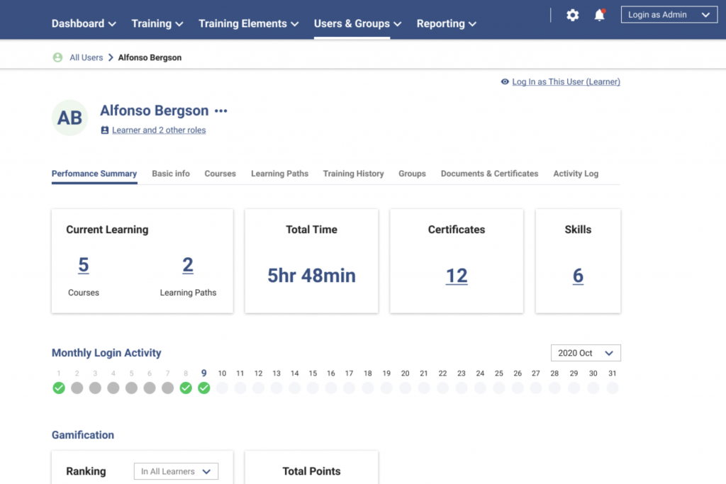 SkyPrep LMS User