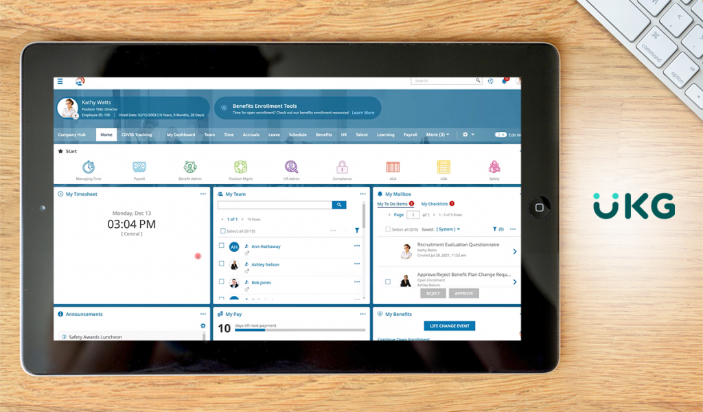 UKG dashboard